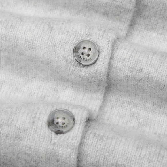 NWOT Aritzia 100% Bare Cashmere Crew Cardigan small - Picture 6 of 12